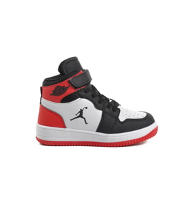 Ayakmod Haykat Uzun-P Siyah-Kırmızı Çocuk Hi Sneaker