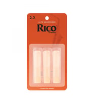 D'Addario RJA0320 Rico Alto Saksafon Kamışı No: 2.0 (Başlangıç/Eğitim) - 3'lü Paket  Başlangıç Paketi, Ekonomik Tercih ve Klasik Turuncu Kutu
