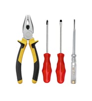 Pense Kontrol Kalemi Düz Yıldız Tornavida 4 Lü Set (Çok Renkli)
