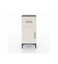 Arges Komodin Tek Raflı Tek Çekmeceli Tek Kapaklı 44x30x96 Antrasit-Aytaşı