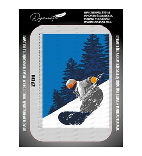 Winter Sport Kış Sporu Snowboard Tekstil Ütü İle Yapışan Transfer Baskı Kağıdı DTF BASKI