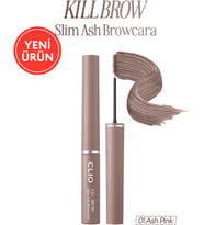 Ultra İnce Fırçalı, Yoğun Pigmentli Kaş Maskarası Kill Brow Slim Ash Browcara (01 Ash Pink)