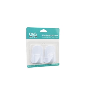 QLUX L-00735 2PCS OPAK BEYAZ PLASTİK ASKI (5343)