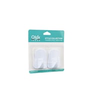QLUX L-00735 2PCS OPAK BEYAZ PLASTİK ASKI (5343)