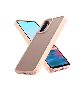 Redmi Note 10 Pro Kılıf Elegant Kapak - Pudra