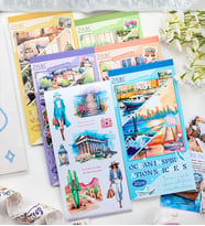 20 Sayfa Tematik Scrapbook Sticker Kitabı – Dekoratif Etiket Seti