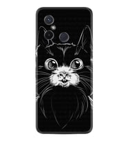 Xiaomi Redmi 12c Kılıf Resimli Desenli Silikon Platinium Series Komik Kedi 1863