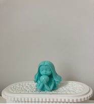 Dekoratif Rapunzel Prenses Elf Deniz Kızı (Turkuaz)