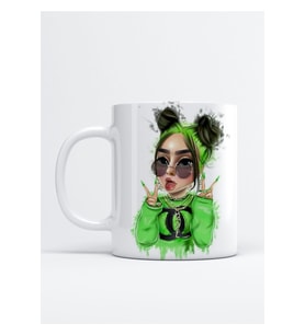 Billie Eilish Baskılı Porselen Kupa Bardak