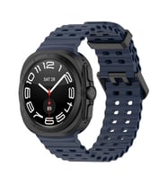 Samsung Galaxy Watch Ultra 47mm Uyumlu Zore KRD-118 Tırtıklı Tasarım Silikon Kordon