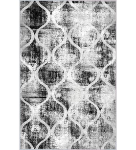 Eliana Home Baskılı, Yıkanabilir Kaymaz Taban Salon Halısı LNA1606 100x150 cm (Gri)