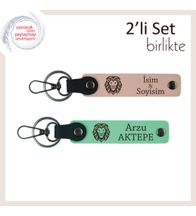 Kaplan Motifli Minimalist Hediyelik, Erkek Kardeşe Kalıcı Hatıra Olarak, Yavru Ağzı-Açık Yeşil
