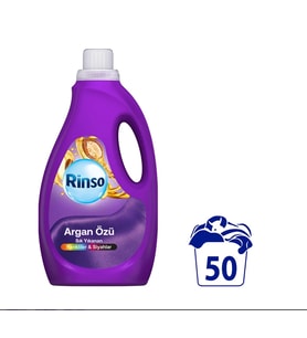Rinso Sıvı Çamaşır Deterjanı Komple Bakım Serisi Argan Özü Renkliler ve Siyahlar Için 2.5 L