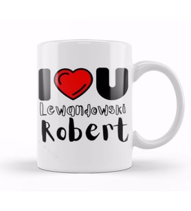 Robert Lewandowski Merch Kupa Bardak Porselen