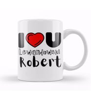 Robert Lewandowski Merch Kupa Bardak Porselen