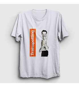 Presmono Unisex Beyaz Begbie Film Trainspotting T-Shirt 451873tt