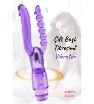 Do it love - Çift Başlı Titreşimli Silikon Dildo - Pilli - Double Zevk