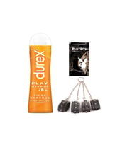 Durex Play Sıcak Dokunuşlar  Uyarıcılı Jel 100 ml + Siyah Deri El&Ayak Kelepçesi + Hediye