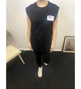 Kadın Bisiklet Yaka Regular Fit Tokyo Baskılı Tişort SPR24ATK345 (Siyah)