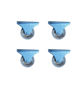 Furç Sabit Teker - 32MM - Şeffaf HKS236 - 4 Adet