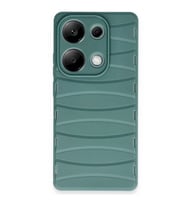Xiaomi Redmi Note 13 Pro 4g Kılıf Bibercas Silikon Kapak - Koyu Yeşil