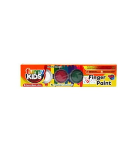 Funny Kids 6 Renk Parmak Boyası 6x25 ml (Karışık)