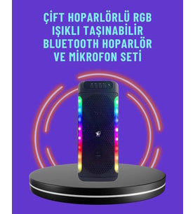 Ev Ve Dış Mekan Kullanımına Uygun Rgb Işıklı Hoparlör