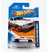 Hot Wheels '70 Ford Mustang Mach 1 - Beyaz - 2011 - V5213 (1/64)
