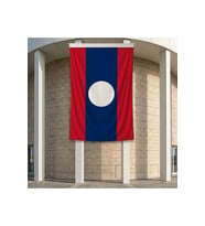 Laos Bayrağı 140gr Premium Raşel Kumaş 200x300 cm