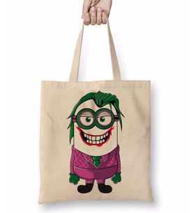Joker Minion Bez Çanta Uzun Saplı