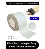 #KlimaBandı Klima Boru İzolasyon Sargı Bandı 50mm 18 Metre PVC UV Dayanıklı Su Geçirmez Dekoratif Sa