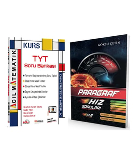 Acil Yayınları TYT Matematik Soru Bankası ve Hız Renk Paragraf Soru Bankası Seti 2 Kitap