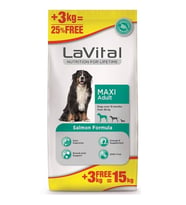La Vital Somonlu Maxi Yetişkin Köpek Maması 12+3 Kg