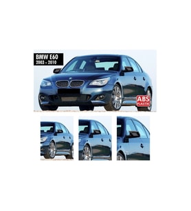 bmw e60 parlak siyah batman-yarasa ayna kapağı