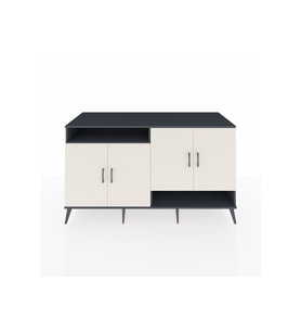 Kronos Konsol 6 Raflı 4 Kapaklı 176x59x99 Antrasit-Aytaşı/Antrasit