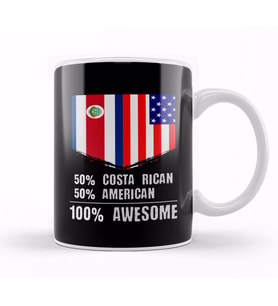 50% Croatian 50% American %100 Awesome Immigrant Kupa Bardak Porselen