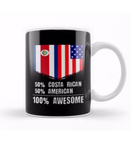 50% Croatian 50% American %100 Awesome Immigrant Kupa Bardak Porselen