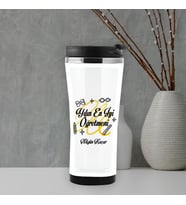 Yılın En İyi Öğretmeni İsme Özel Termos Mug (Beyaz)