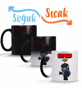Black Crow Brawl Stars Sihirli Kupa Bardak Porselen