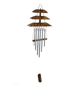 Bambu Metal Çanlı Rüzgar Çanı