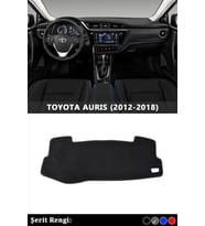Toyota Aurıs (2012-2018) 3d Torpido Kılıfı Panel Koruyucu Göğüs Kaplama - Siyah Şerit
