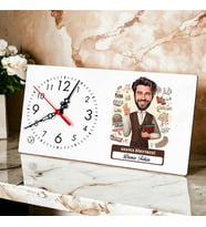 En Başarılı Erkek Arapça Öğretmenine Hediye Karikatürlü Masa Saati