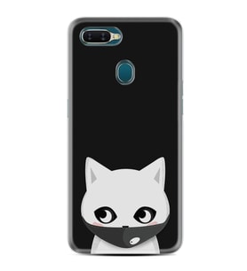 Oppo A5s Kılıf Silikon Desen Özel Seri Pandemi Cat 1729