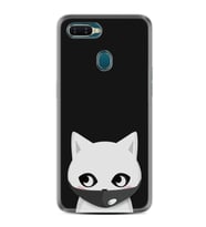 Oppo A5s Kılıf Silikon Desen Özel Seri Pandemi Cat 1729