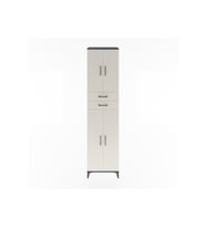 Hyperion Dolap 5 Raflı 2 Çekmeceli 4 Kapaklı 60x44x243 Antrasit-Aytaşı