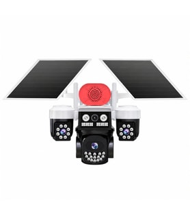 Joysee S3 9Mp AOR 4G 3.6mm+2x2.8mm 2 Solar Üç Kamera 19IR+18Led PTZ Kamera