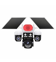 Joysee S3 9Mp AOR 4G 3.6mm+2x2.8mm 2 Solar Üç Kamera 19IR+18Led PTZ Kamera