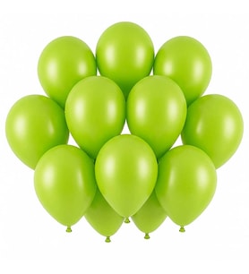 Açık Yeşil Renk Lateks Pastel Balon (30 cm) - 12 Adet