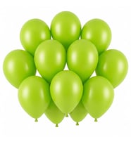 Açık Yeşil Renk Lateks Pastel Balon (30 cm) - 12 Adet