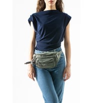 Unisex Çok Cepli, Su Geçirmez, Çapraz Askılı Bel Çantası (Freebag) Gri Model: 571-7J